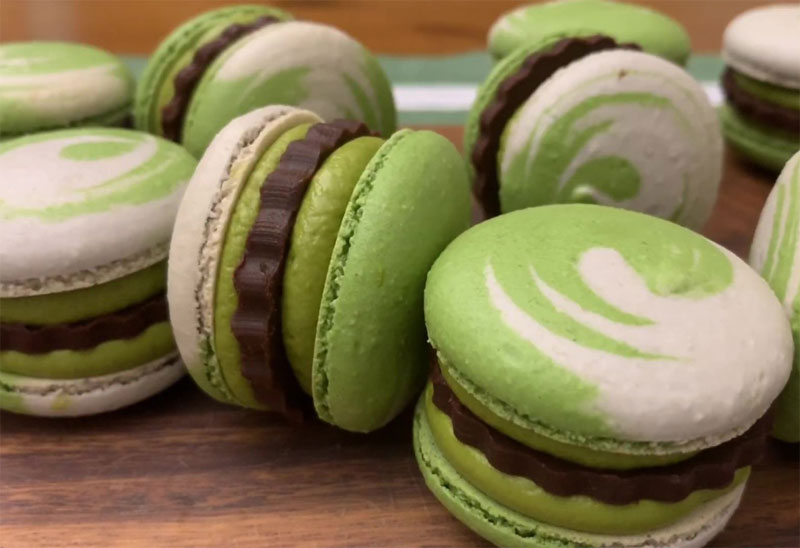 綠開(kāi)心果醬做馬卡龍和餅干(圖1) 綠開(kāi)心果醬做馬卡龍和餅干(圖1)